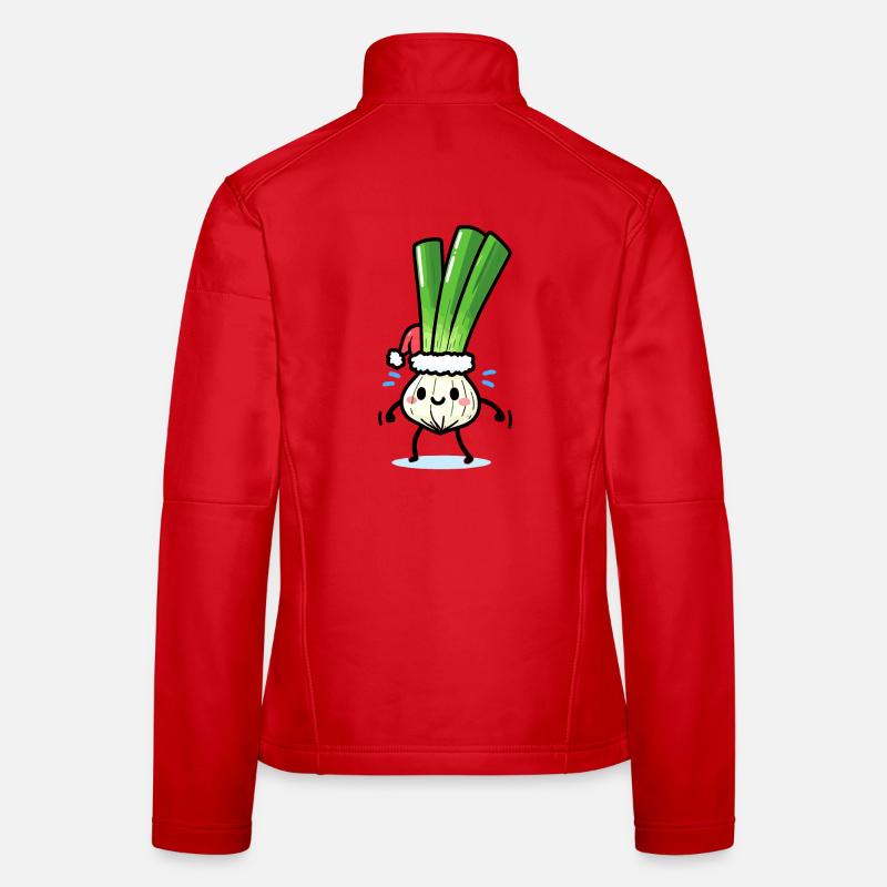 St. Nicholas Cute Spring Onion Women's Softshell Jacket