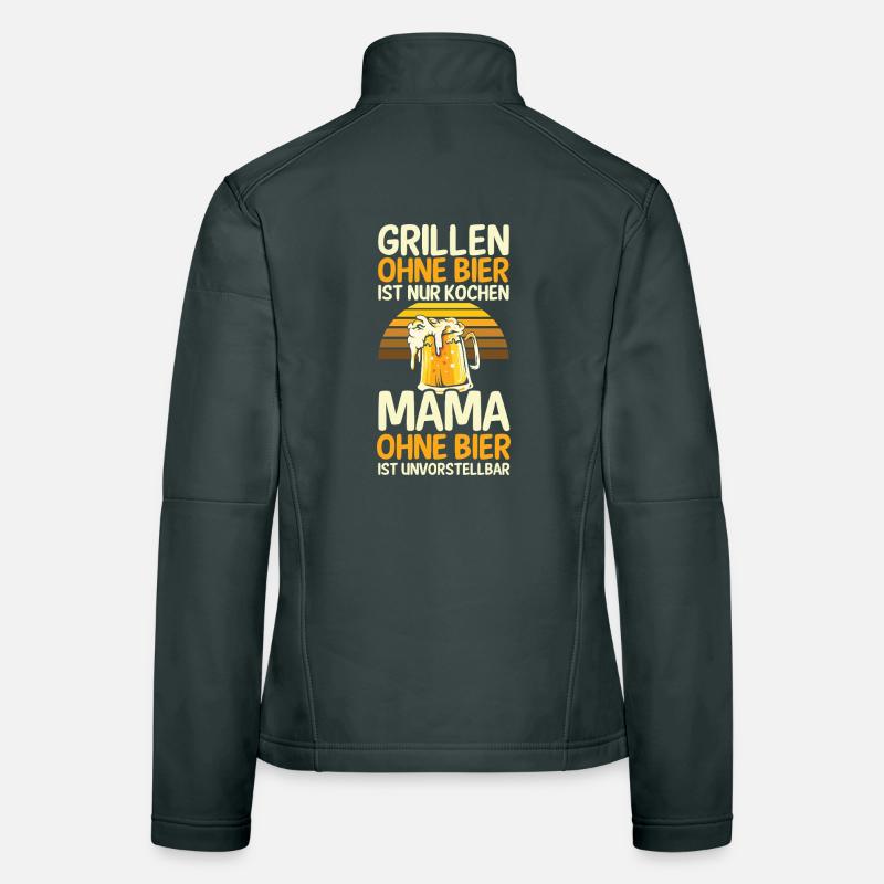 Bier Bierliebhaberin Mutter Mama Frauen Softshelljacke