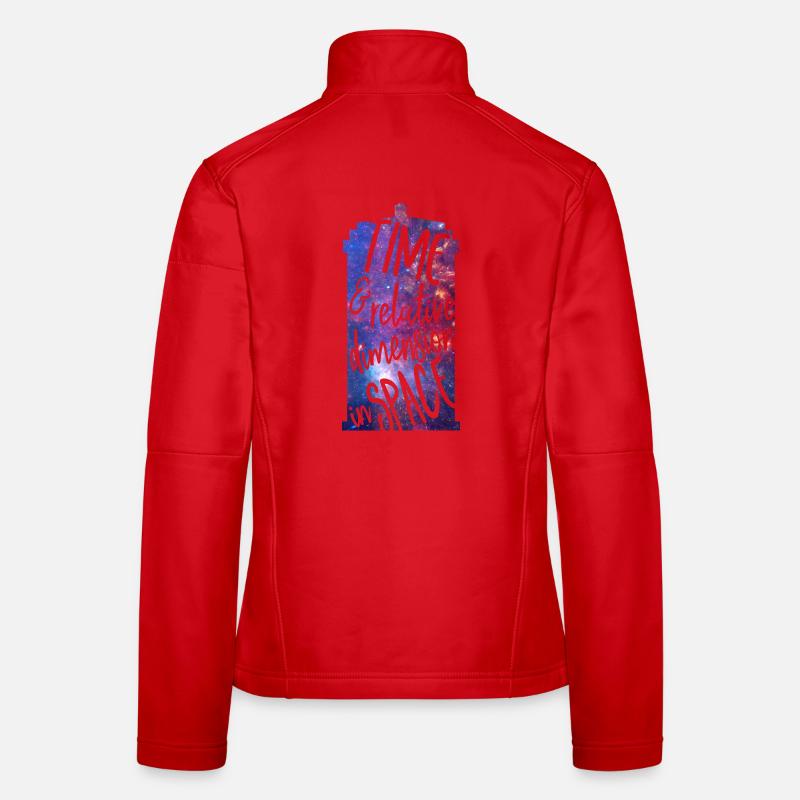 Time and Relative Dimension in Space - Frauen Softshelljacke - Rot