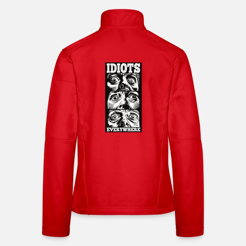 Idiots Everywhere Women's Softshell Jacket