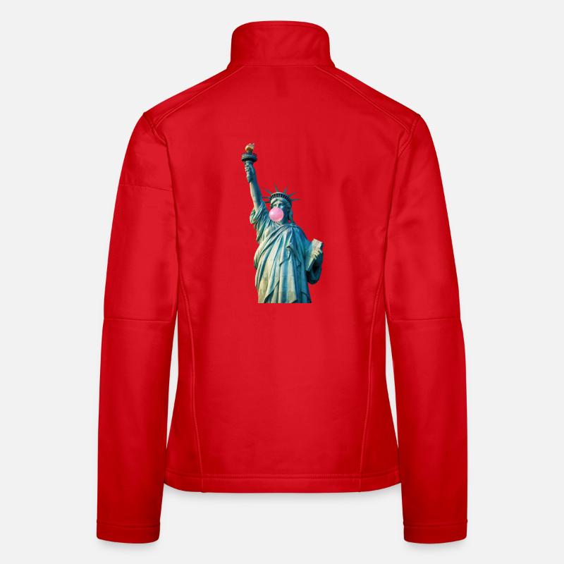 Freiheitsstatue Kaut Bubblegum Frauen Softshelljacke