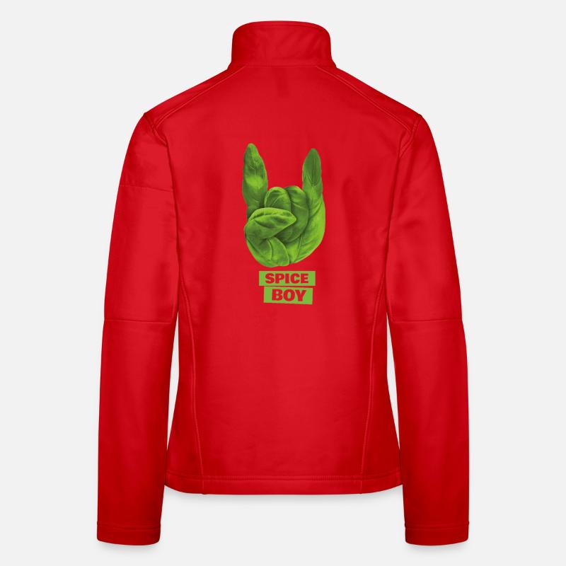 Spiceboy - Basilikum - Devil Horns - Rock ’n’ Roll Frauen Softshelljacke
