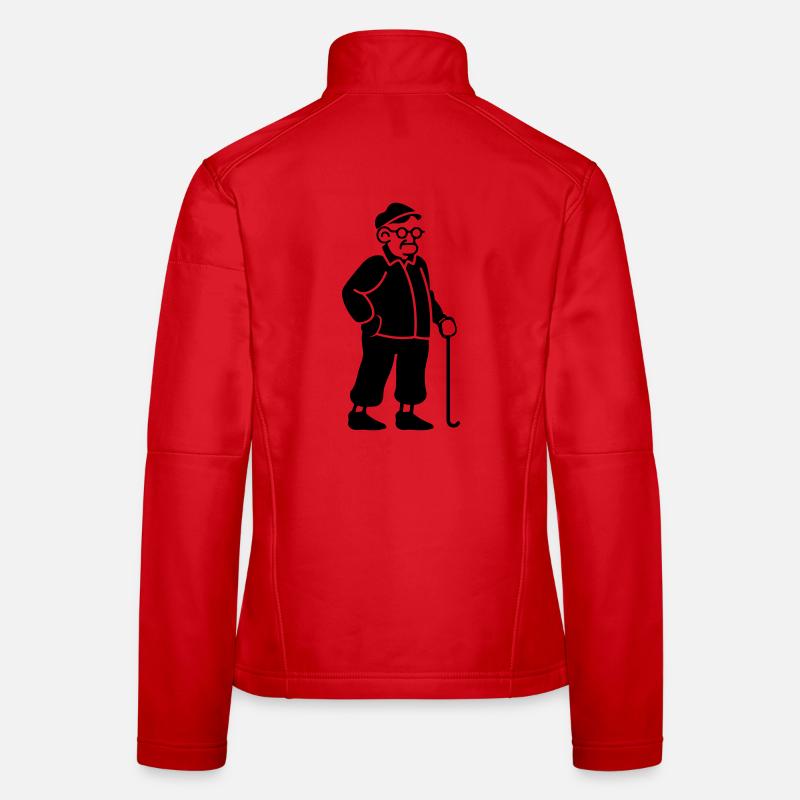 Alter Opa Frauen Softshelljacke