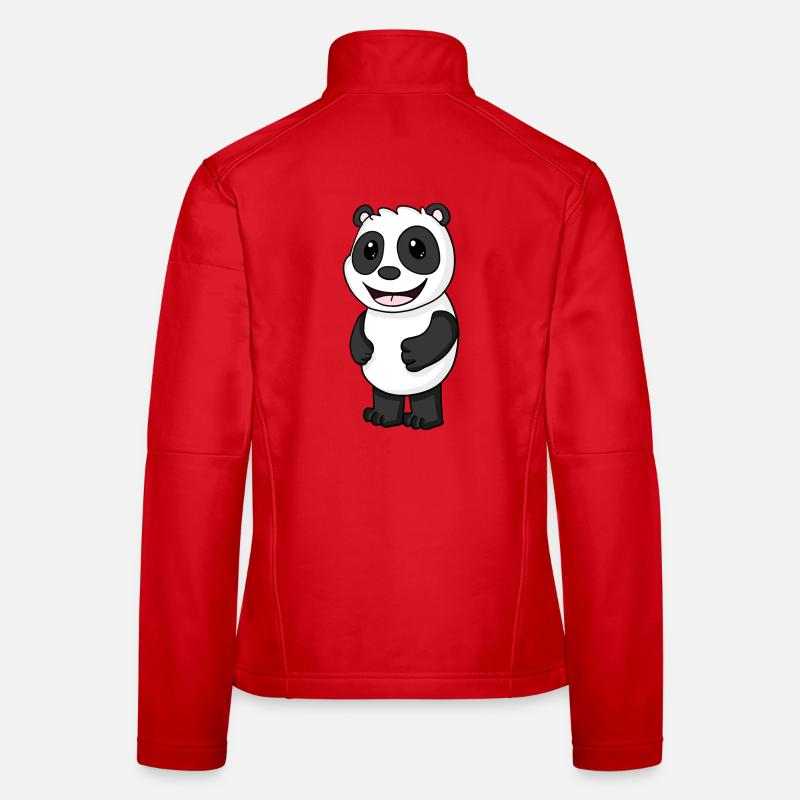 Panda Ours Mignon Veste en tissu softshell Femme