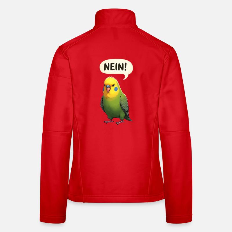 Wellensittich Vogel NEIN - Frauen Softshelljacke - Rot