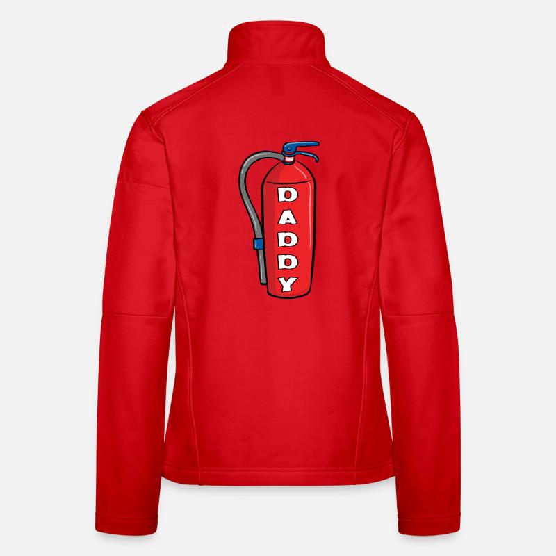 Papa extincteur Veste en tissu softshell Femme