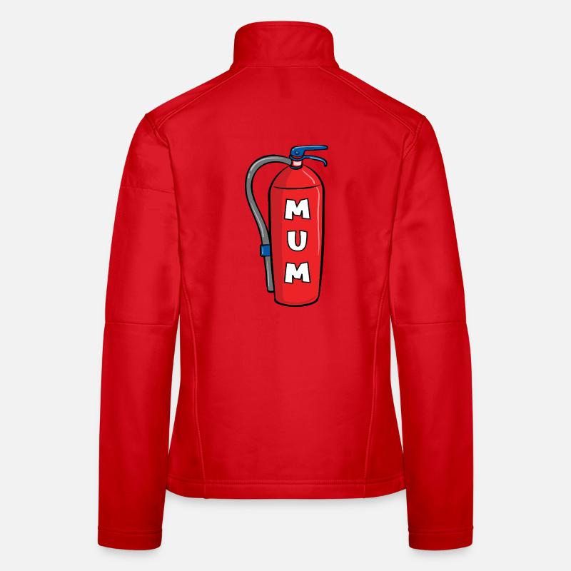 Fire Extinguisher Mum Women's Softshell Jacket