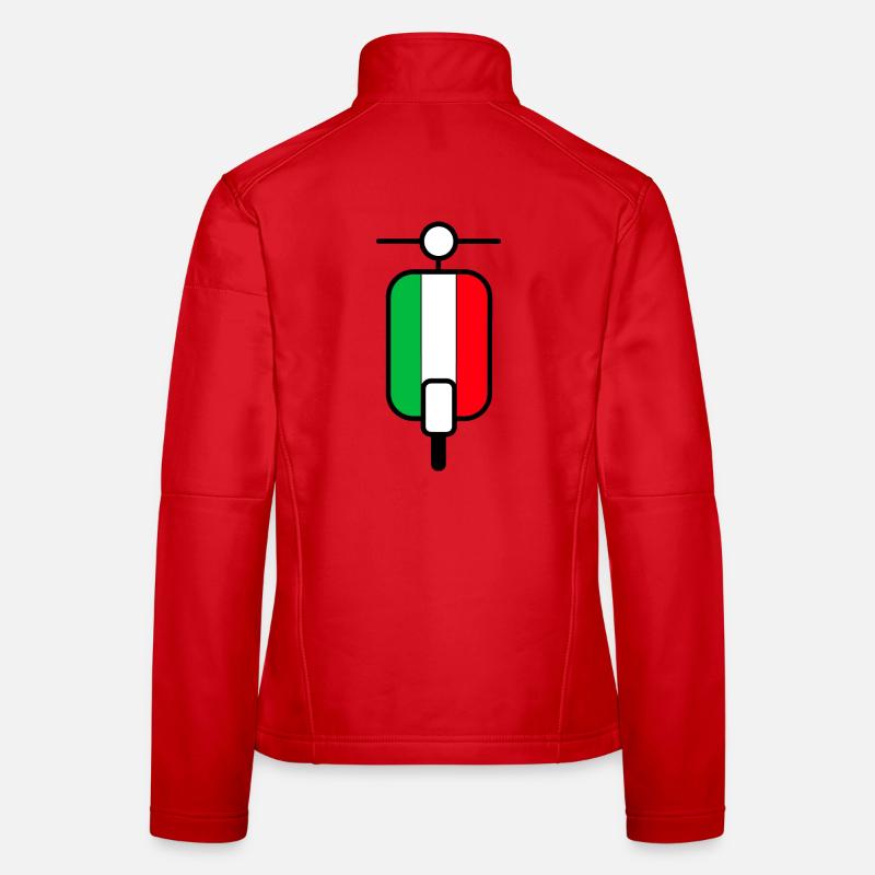 Scooter Roller Italien - Frauen Softshelljacke - Rot