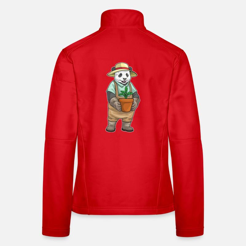 Panda Gärtner Setzling Garten Frauen Softshelljacke