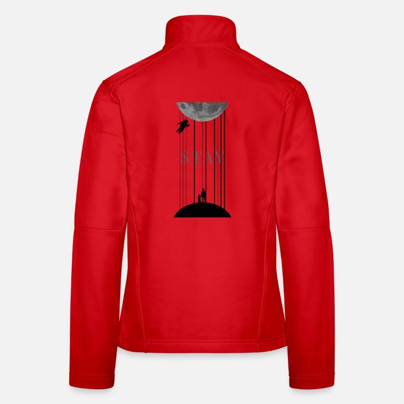 Space Interstellar with Morse Code Stay Women's Softshell Jacket