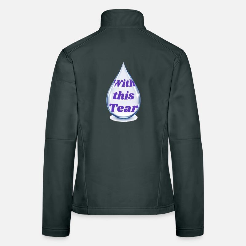Druppeltekst: With this Tear Women's Softshell Jacket