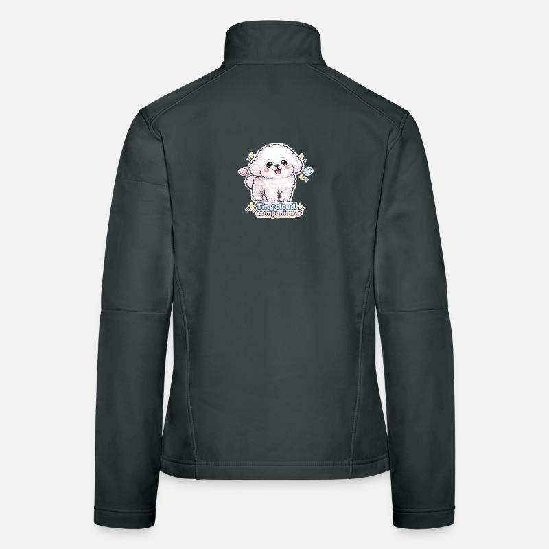 Cuddly Cloud Dog – Tiny Cloud Companion Women's Softshell Jacket