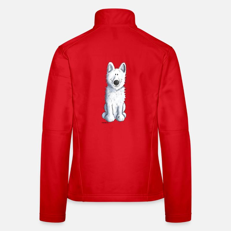 White Shepherd - Chien - Chiens - Blanc Veste en tissu softshell Femme