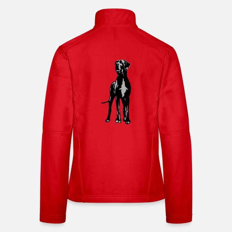 Dino Great Dane 2 couleur Veste en tissu softshell Femme
