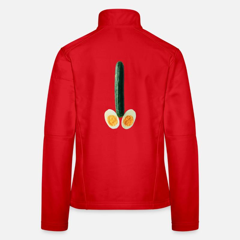 Cucumber with egg Women's Softshell Jacket