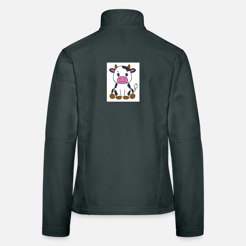 Kuh Frauen Softshelljacke