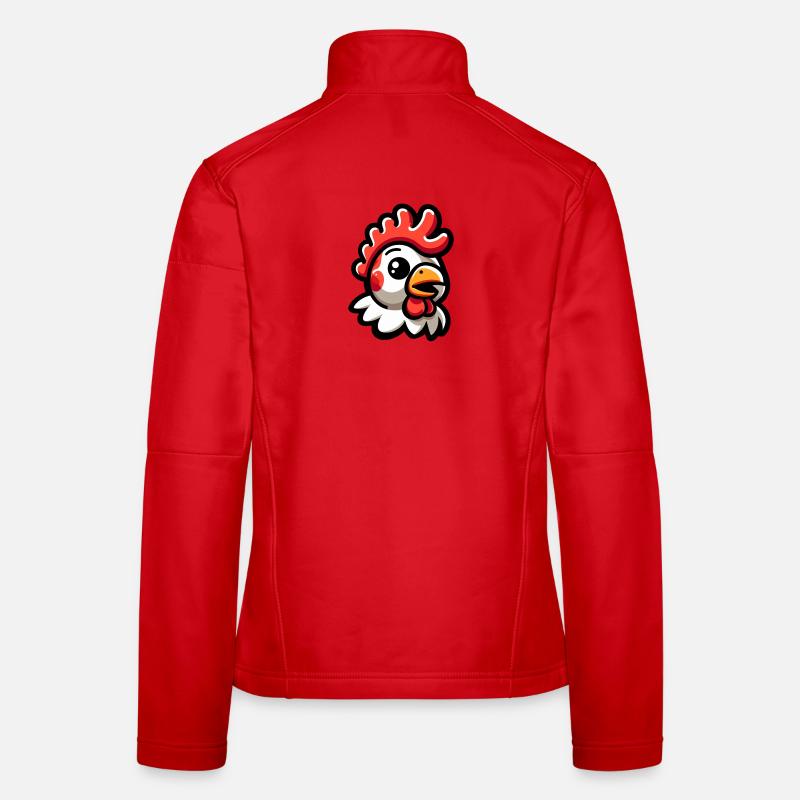 Chicken Head Comic Women's Softshell Jacket