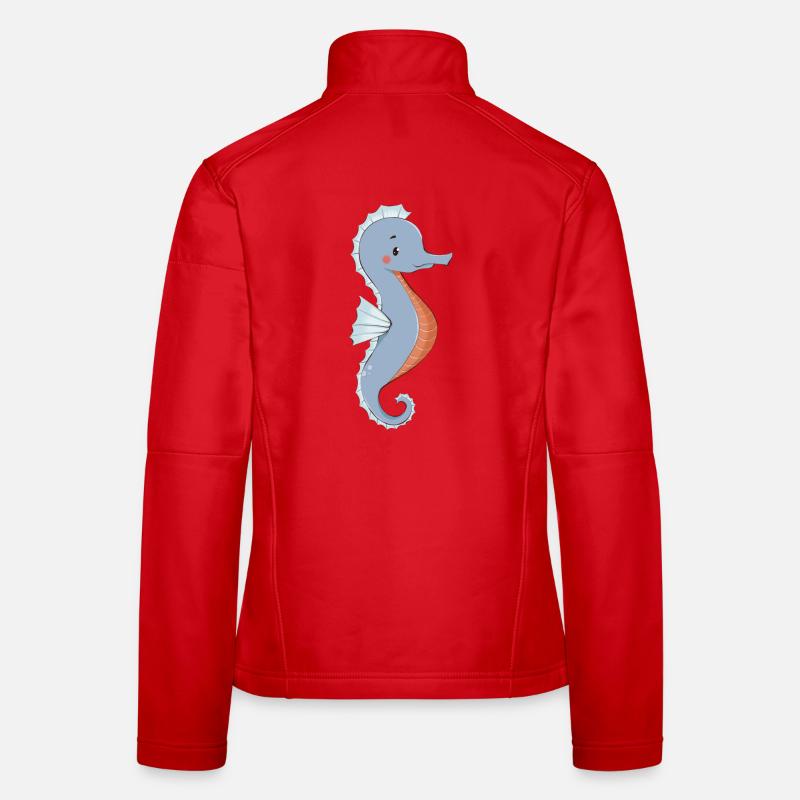 Hippocampe Veste en tissu softshell Femme