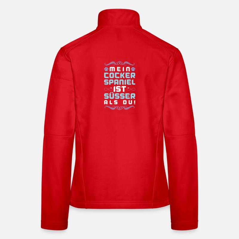 cocker spaniel hund spruch Frauen Softshelljacke