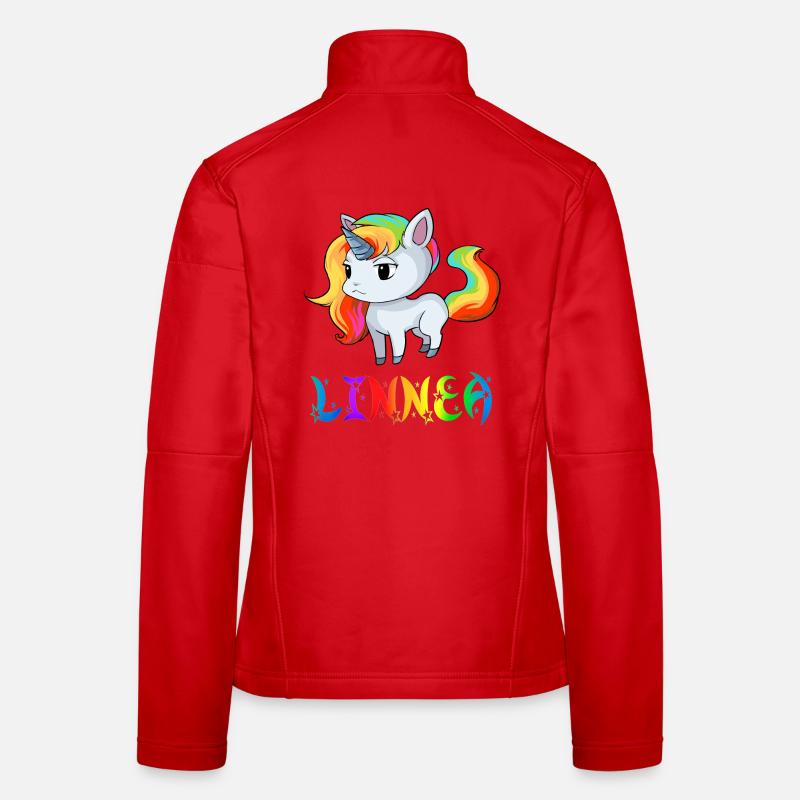 Linnea Einhorn - Frauen Softshelljacke - Rot