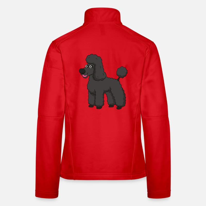 caniche doux Veste en tissu softshell Femme