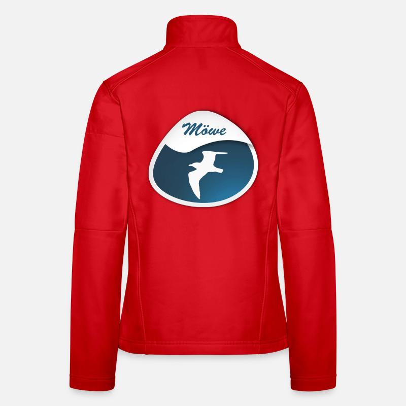 Möwe - Frauen Softshelljacke - Rot
