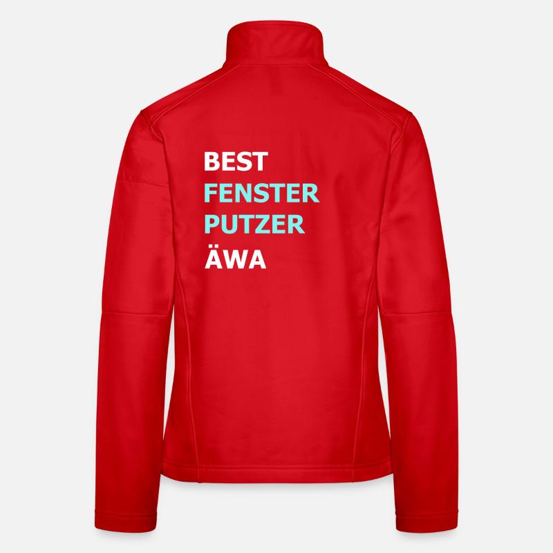 Bester Fensterputzer Reiniger Hausmann Geschenk - Frauen Softshelljacke - Rot
