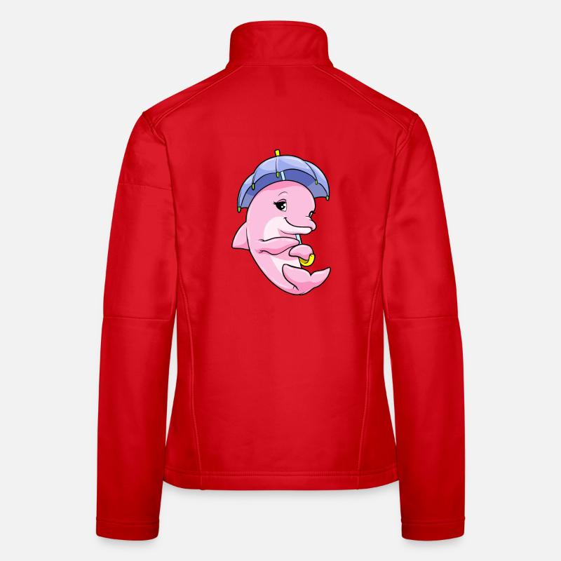 Delfin Regenschirm Frauen Softshelljacke