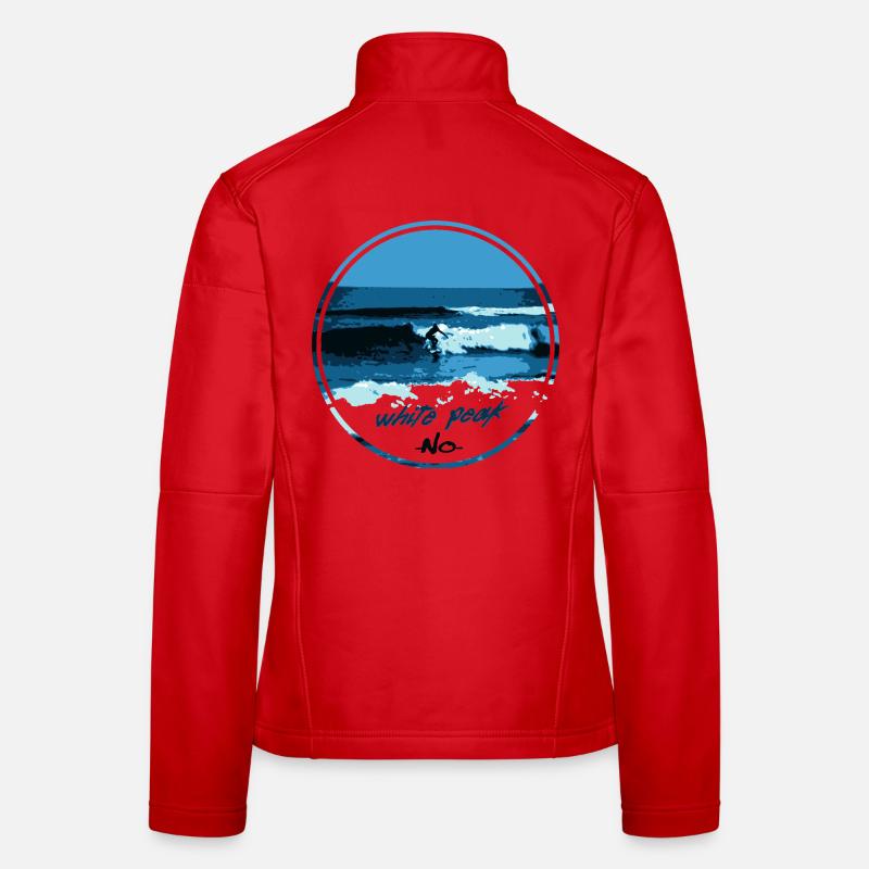Weißer Peak - Frauen Softshelljacke - Rot