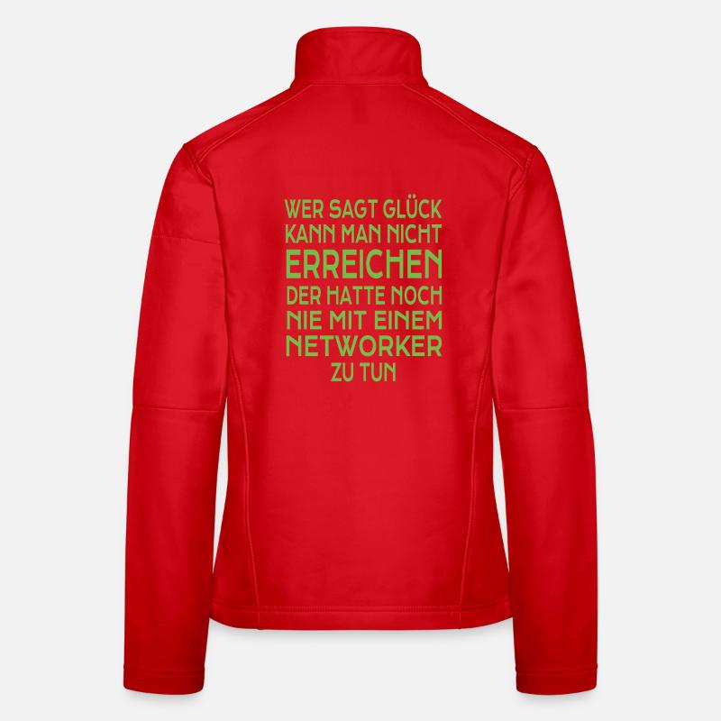 Network Marketing Geschenk Frauen Softshelljacke
