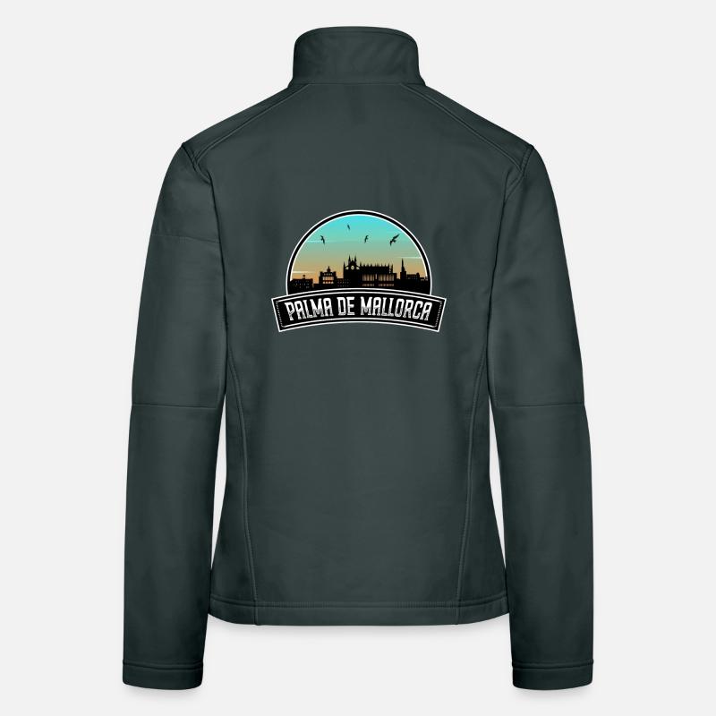 Palma De Mallorca Spanien Skyline Spanisches Souvenir Frauen Softshelljacke