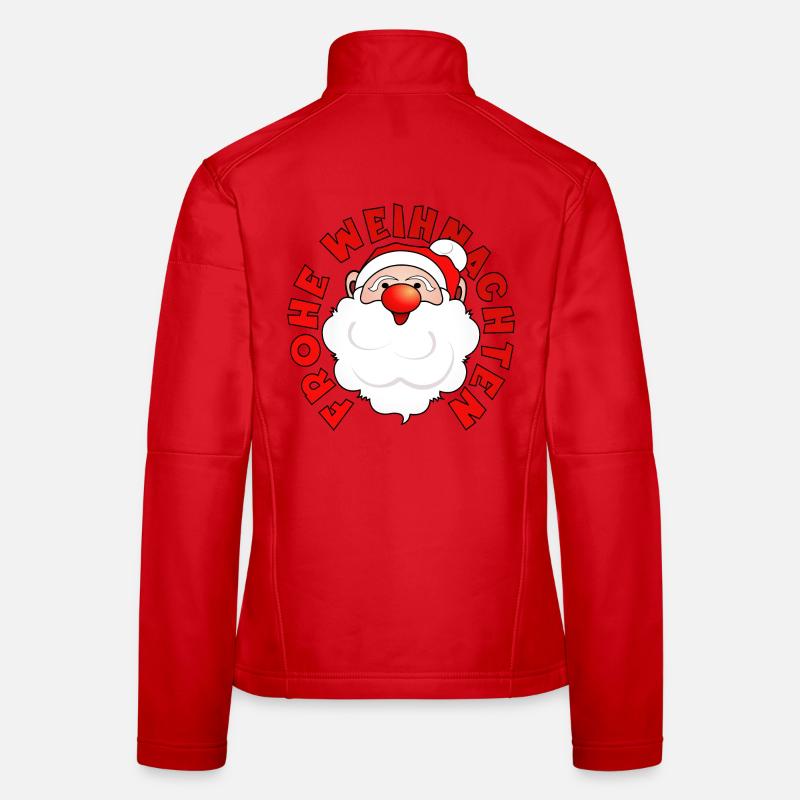 Frohe Weihnachten - WEIHNACHTSMANN - Frauen Softshelljacke - Rot