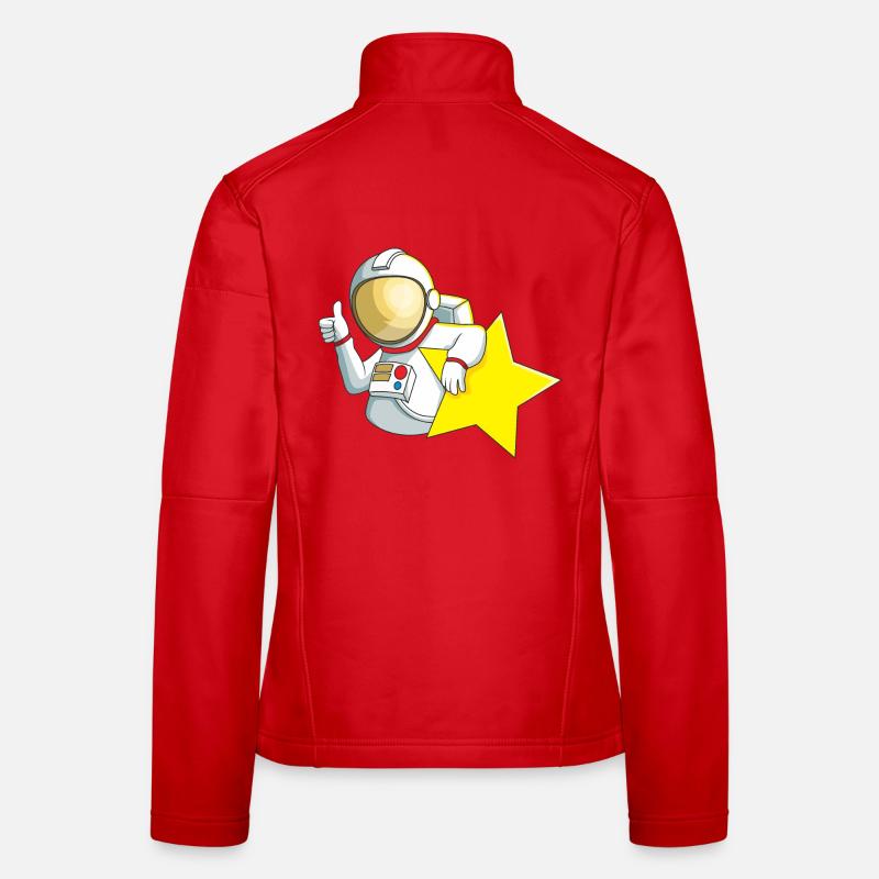 Astronauten Stern Frauen Softshelljacke