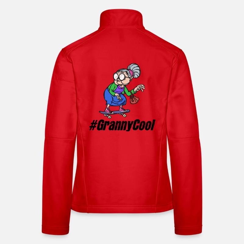 Cool Großmutter Oma Spruch Alte Frau Brille Frauen Softshelljacke