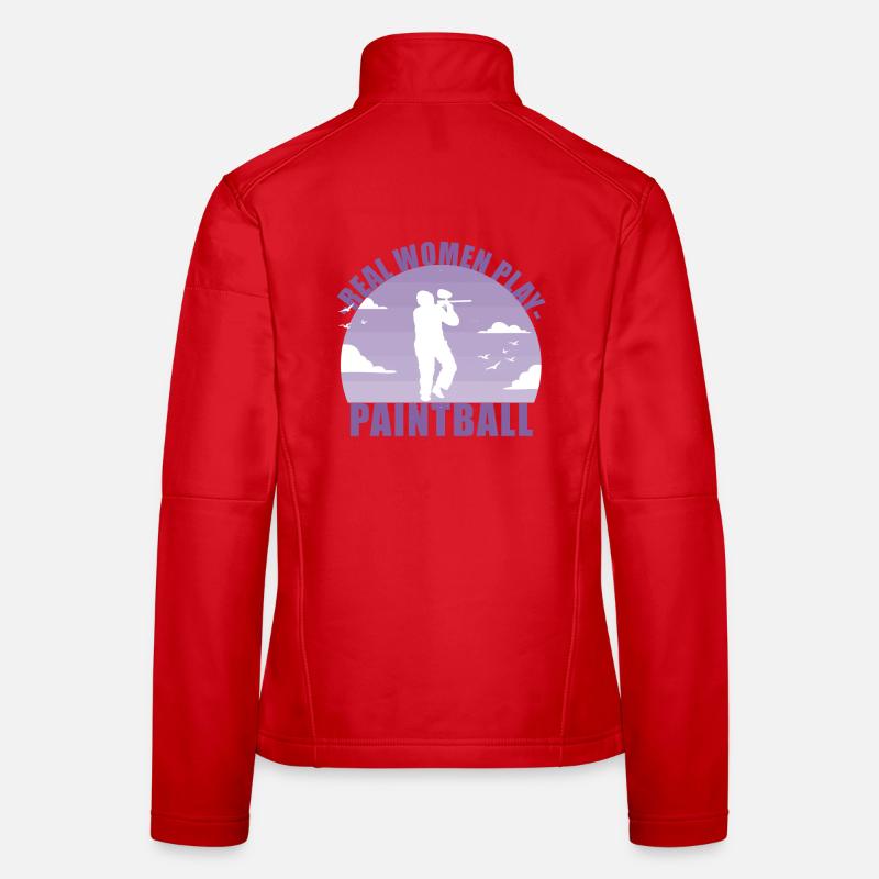 Paintball Paintballerin Gotcha Mädchen Geschenk Frauen Softshelljacke