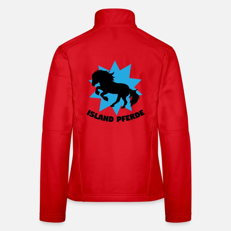 Reiten Islandpferde Haflinger Statement Pferde Frauen Softshelljacke