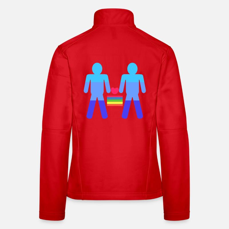 Herz Lgbt Gleichgeschlechtliche Ehe Regenbogen Frauen Softshelljacke