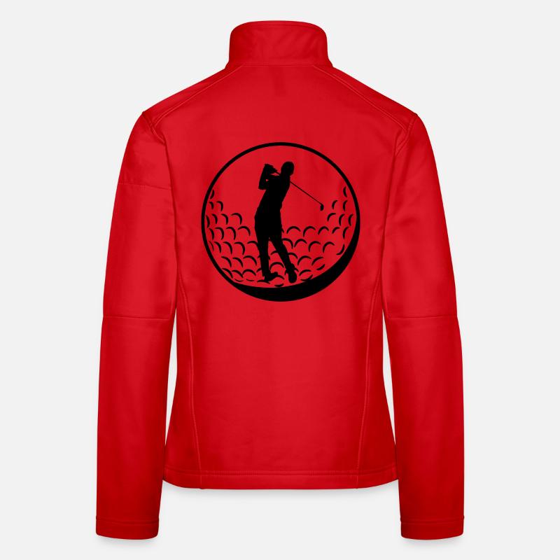 Dix-huit trous de golf Veste en tissu softshell Femme