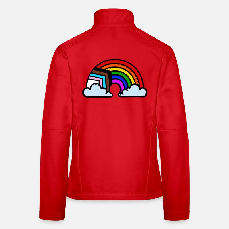 Relation d’égalité entre LGBT Homo Arc-en-ciel Veste en tissu softshell Femme