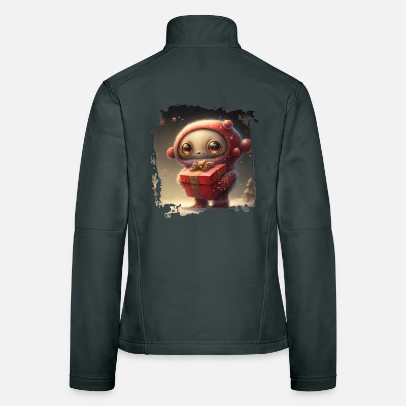 Cuddly space hero with gift Women's Softshell Jacket