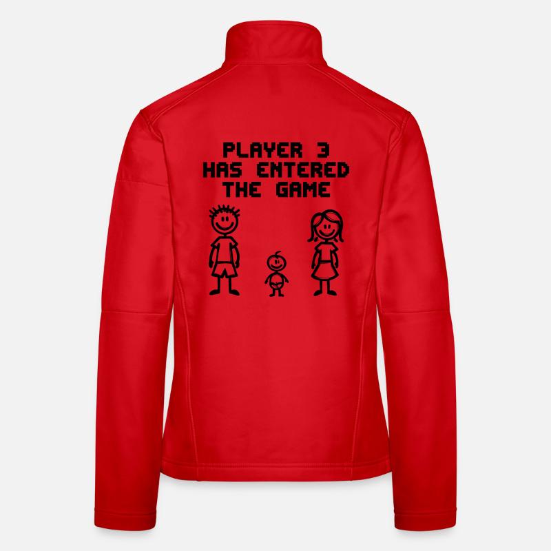 Déclaration de grossesse de naissance de bébé Veste en tissu softshell Femme