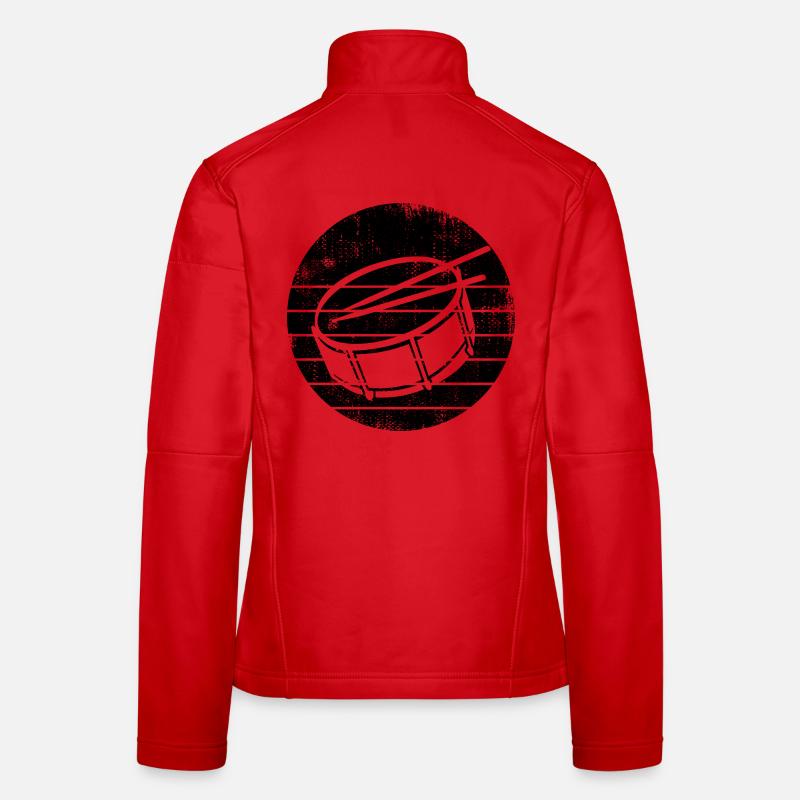 Side drum Women's Softshell Jacket