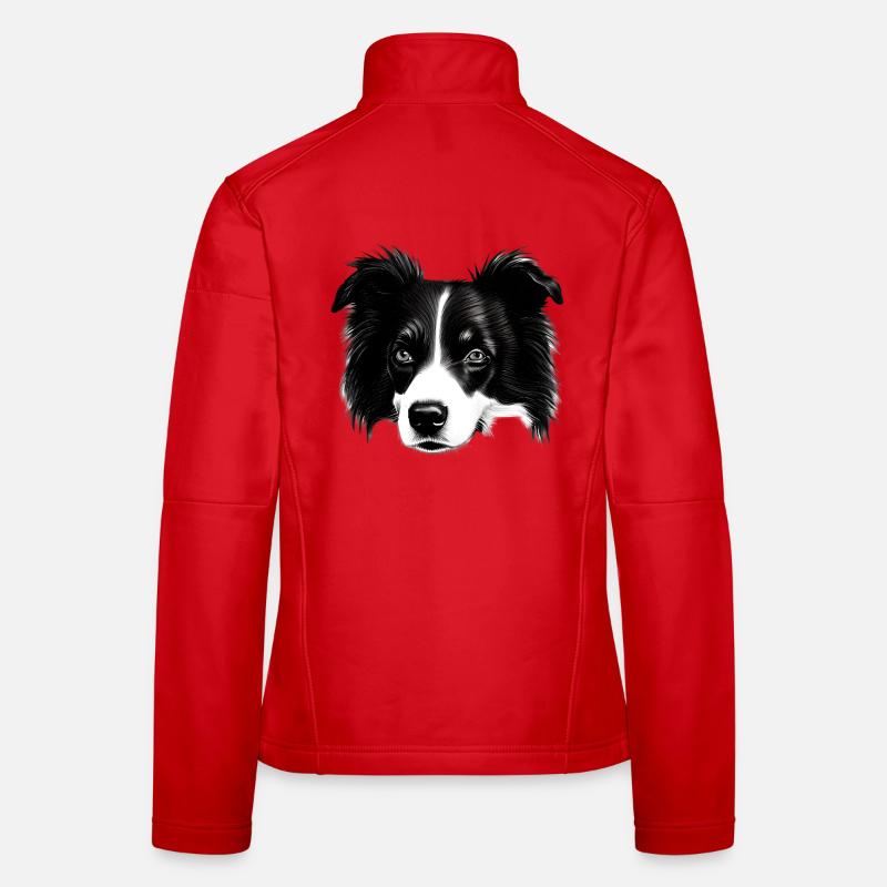 Border Collie Irish Herding Dog Women's Softshell Jacket