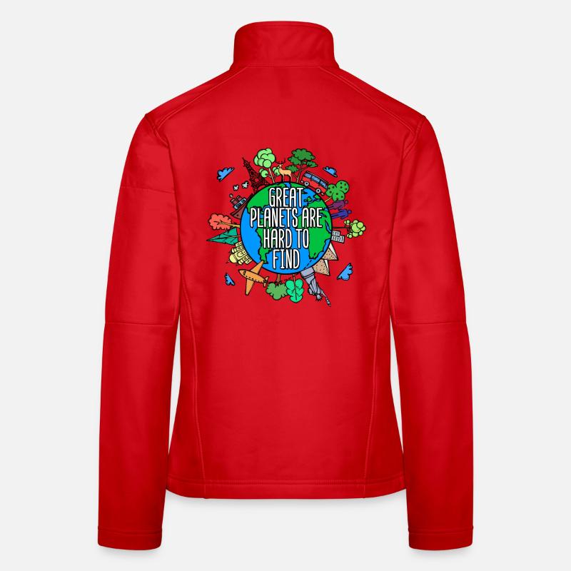 Tree Earth Planet Statement Nature Conservation Nature Women's Softshell Jacket