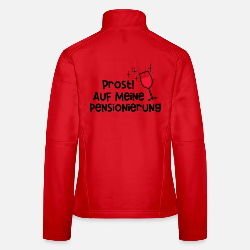 Lebensabend Abschied Senior Statement Ruhestand Frauen Softshelljacke