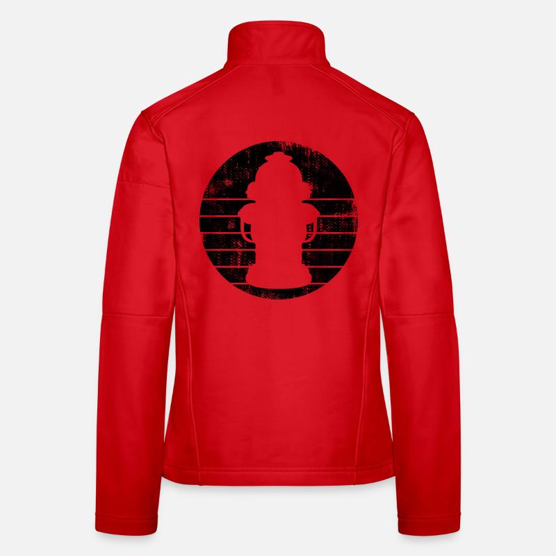 Fire Hydrant Sketch Women's Softshell Jacket