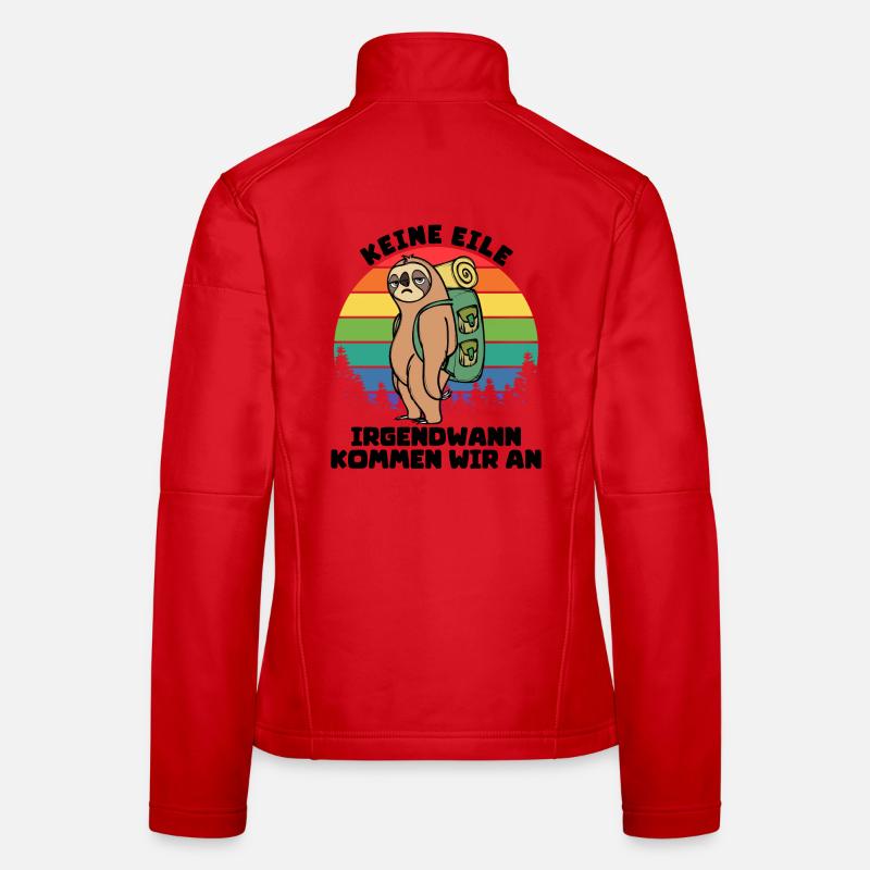 Hikers Statement Camping Nature Mountains Camping Women's Softshell Jacket
