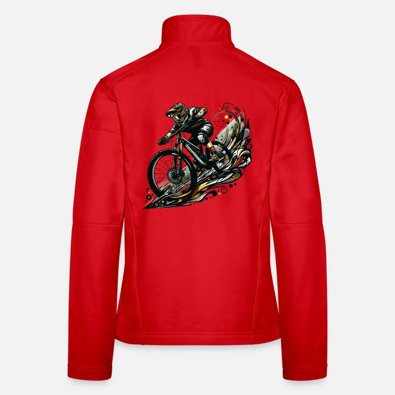 MTB Mountainbiking Downhill Geschenk Frauen Softshelljacke