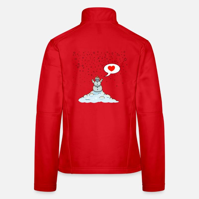 Schneemann Frauen Softshelljacke