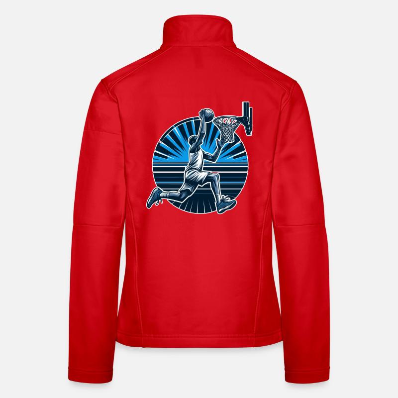 Basketball Dunking Geschenk Frauen Softshelljacke
